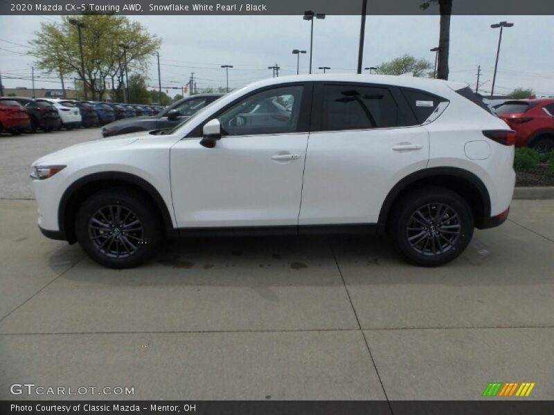 Snowflake White Pearl / Black 2020 Mazda CX-5 Touring AWD