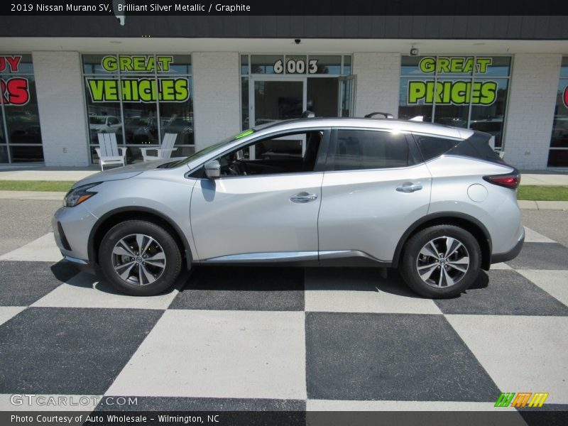 Brilliant Silver Metallic / Graphite 2019 Nissan Murano SV