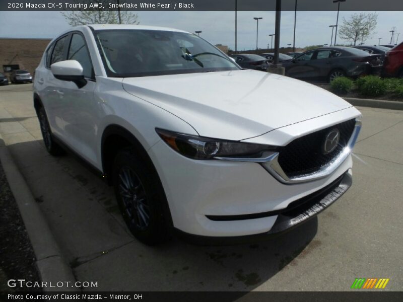 Snowflake White Pearl / Black 2020 Mazda CX-5 Touring AWD