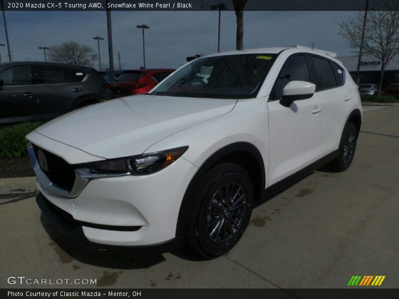 Snowflake White Pearl / Black 2020 Mazda CX-5 Touring AWD