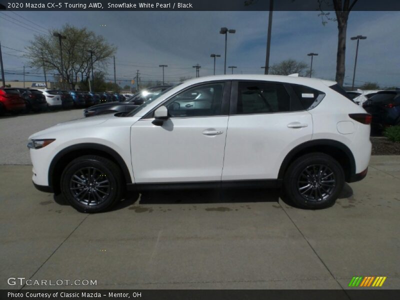 Snowflake White Pearl / Black 2020 Mazda CX-5 Touring AWD