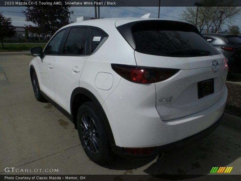 Snowflake White Pearl / Black 2020 Mazda CX-5 Touring AWD