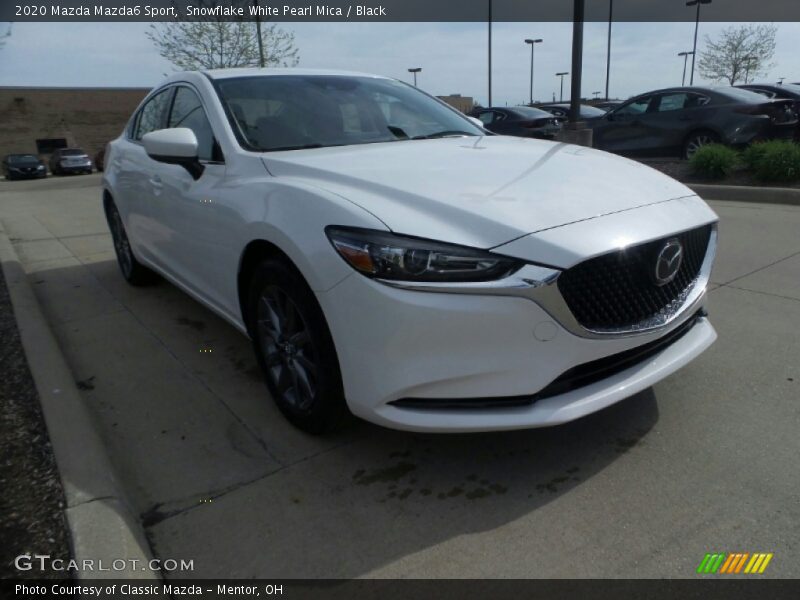 Snowflake White Pearl Mica / Black 2020 Mazda Mazda6 Sport