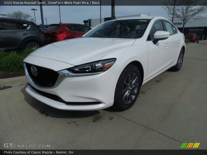 Snowflake White Pearl Mica / Black 2020 Mazda Mazda6 Sport