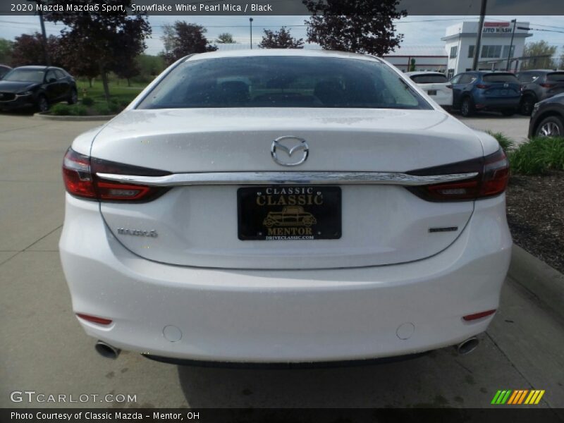 Snowflake White Pearl Mica / Black 2020 Mazda Mazda6 Sport