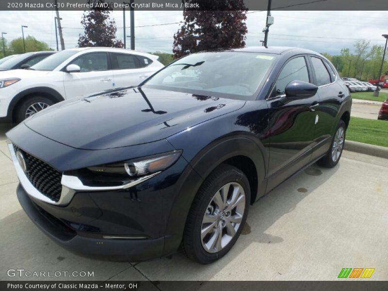 Deep Crystal Blue Mica / Black 2020 Mazda CX-30 Preferred AWD