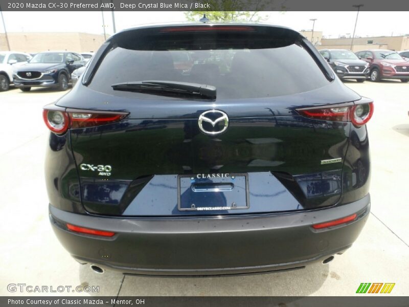 Deep Crystal Blue Mica / Black 2020 Mazda CX-30 Preferred AWD
