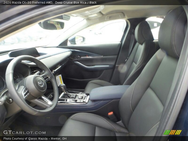Deep Crystal Blue Mica / Black 2020 Mazda CX-30 Preferred AWD