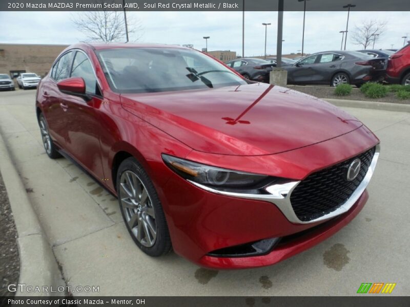 Soul Red Crystal Metallic / Black 2020 Mazda MAZDA3 Premium Sedan AWD