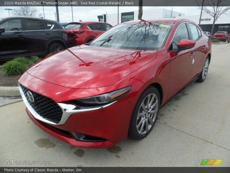 Soul Red Crystal Metallic / Black 2020 Mazda MAZDA3 Premium Sedan AWD