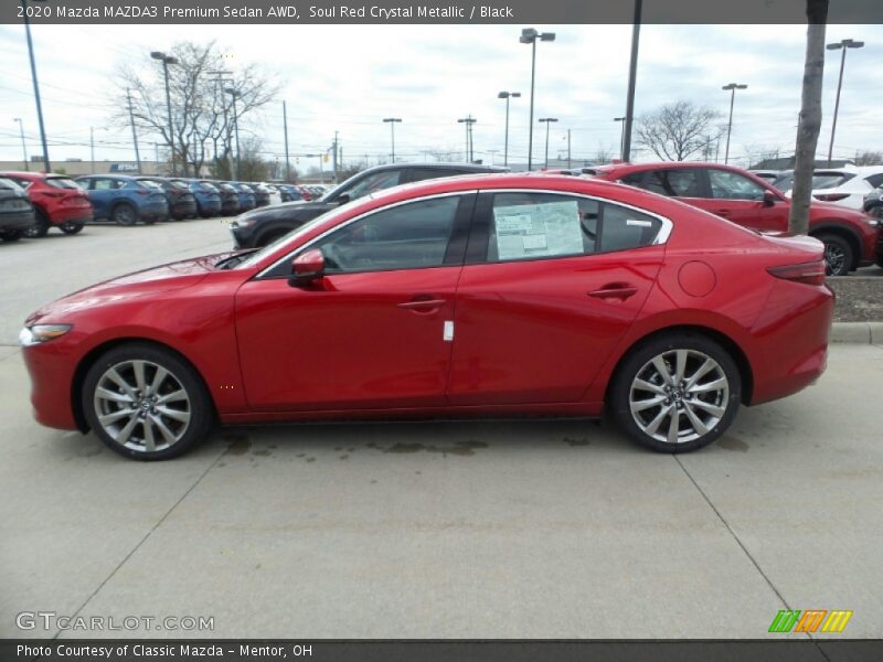 Soul Red Crystal Metallic / Black 2020 Mazda MAZDA3 Premium Sedan AWD
