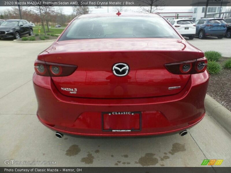 Soul Red Crystal Metallic / Black 2020 Mazda MAZDA3 Premium Sedan AWD