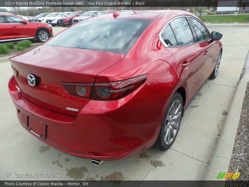 Soul Red Crystal Metallic / Black 2020 Mazda MAZDA3 Premium Sedan AWD