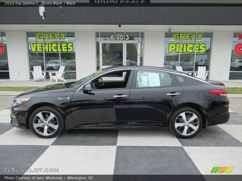 Ebony Black / Black 2019 Kia Optima S