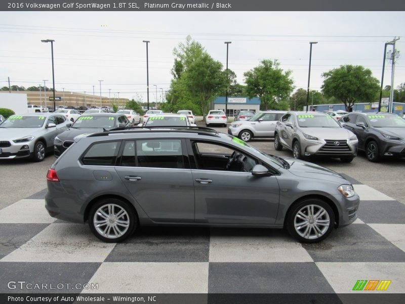 Platinum Gray metallic / Black 2016 Volkswagen Golf SportWagen 1.8T SEL