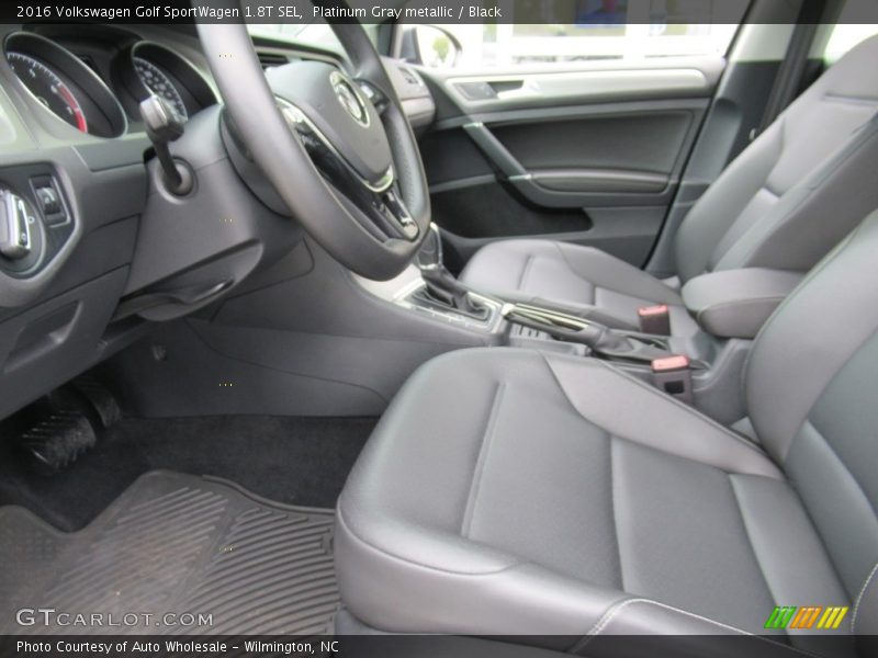 Platinum Gray metallic / Black 2016 Volkswagen Golf SportWagen 1.8T SEL