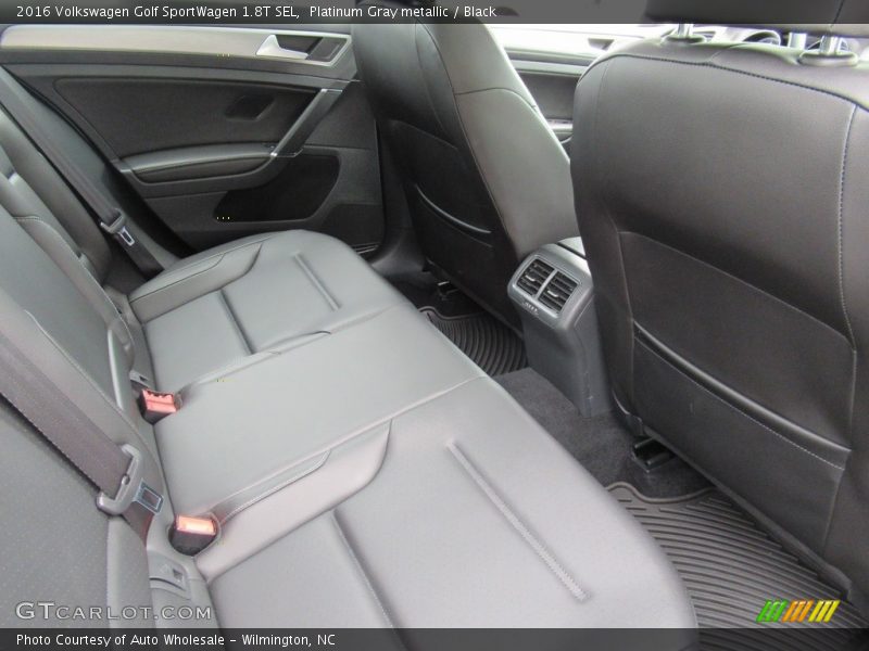 Platinum Gray metallic / Black 2016 Volkswagen Golf SportWagen 1.8T SEL