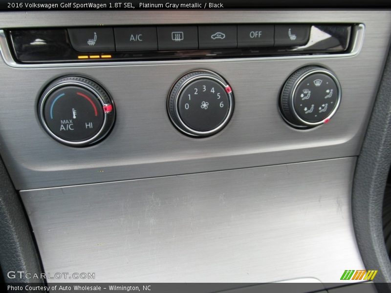 Platinum Gray metallic / Black 2016 Volkswagen Golf SportWagen 1.8T SEL
