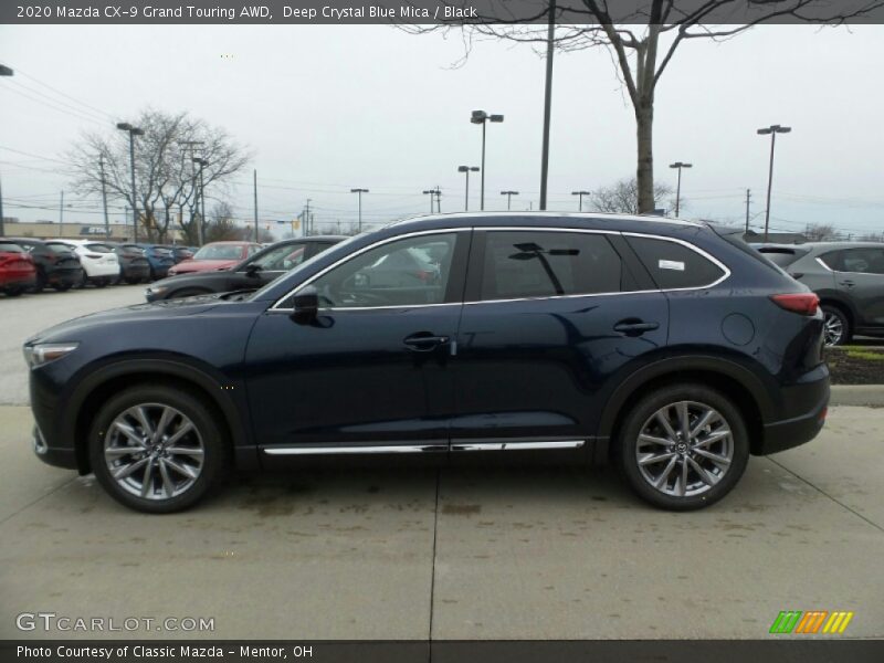 Deep Crystal Blue Mica / Black 2020 Mazda CX-9 Grand Touring AWD