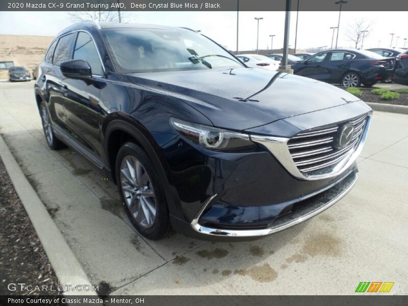 Deep Crystal Blue Mica / Black 2020 Mazda CX-9 Grand Touring AWD