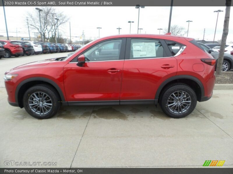 Soul Red Crystal Metallic / Black 2020 Mazda CX-5 Sport AWD