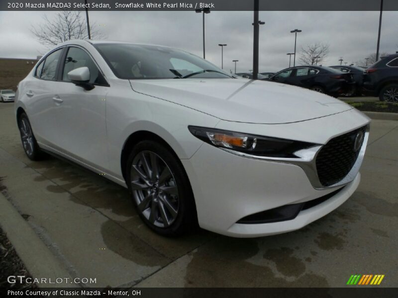 Snowflake White Pearl Mica / Black 2020 Mazda MAZDA3 Select Sedan