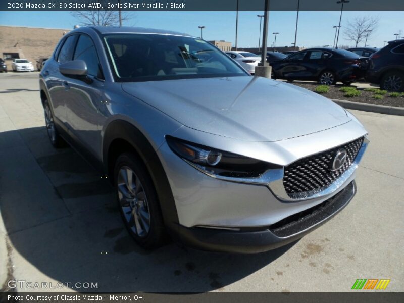 Sonic Silver Metallic / Black 2020 Mazda CX-30 Select AWD