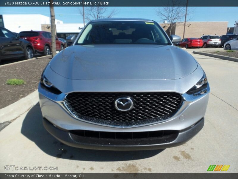 Sonic Silver Metallic / Black 2020 Mazda CX-30 Select AWD