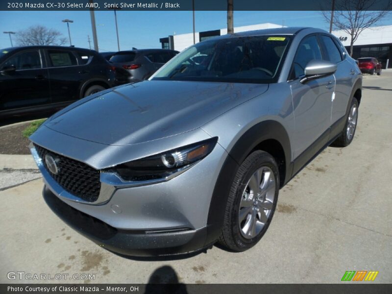 Sonic Silver Metallic / Black 2020 Mazda CX-30 Select AWD