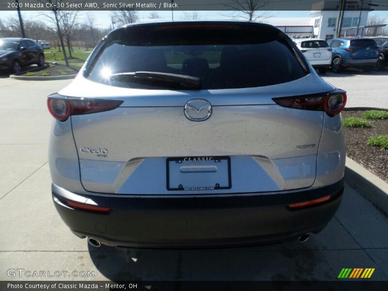Sonic Silver Metallic / Black 2020 Mazda CX-30 Select AWD
