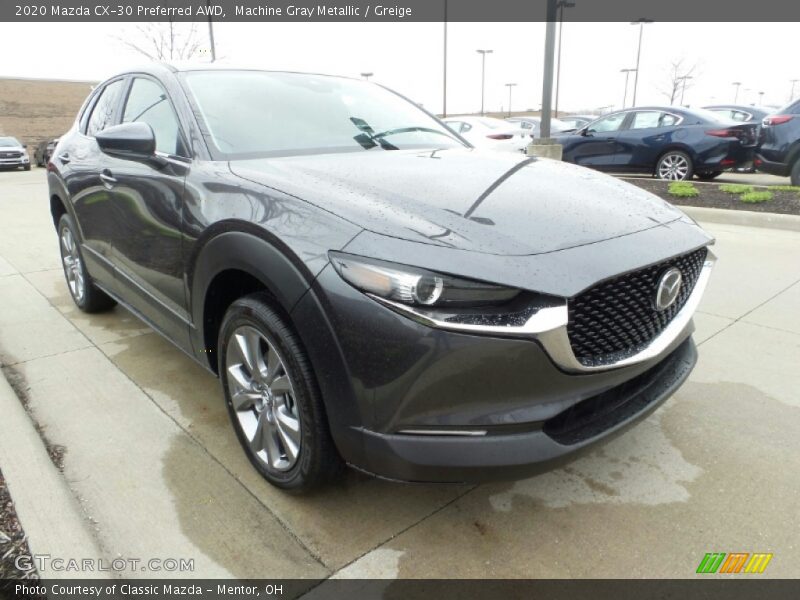 Machine Gray Metallic / Greige 2020 Mazda CX-30 Preferred AWD