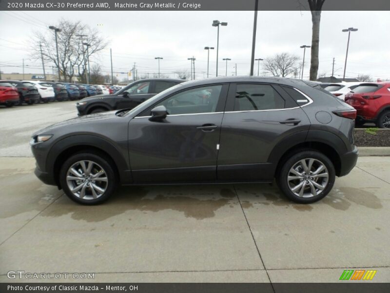 Machine Gray Metallic / Greige 2020 Mazda CX-30 Preferred AWD