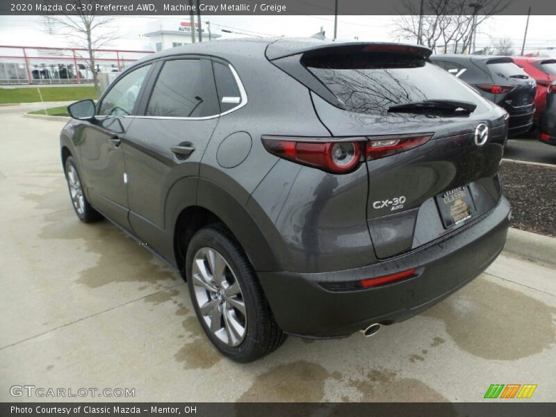 Machine Gray Metallic / Greige 2020 Mazda CX-30 Preferred AWD