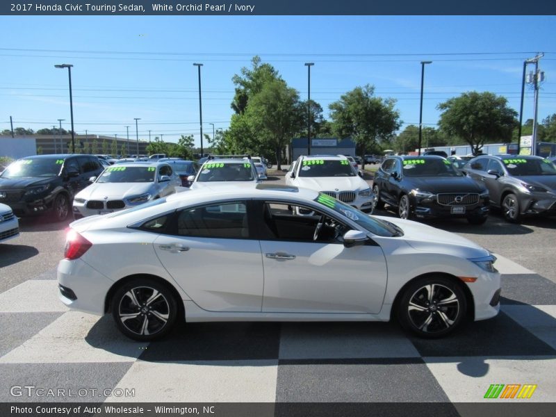 White Orchid Pearl / Ivory 2017 Honda Civic Touring Sedan