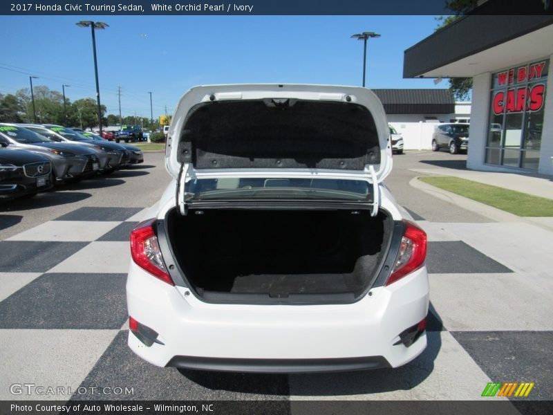 White Orchid Pearl / Ivory 2017 Honda Civic Touring Sedan