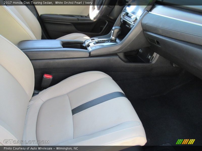 White Orchid Pearl / Ivory 2017 Honda Civic Touring Sedan