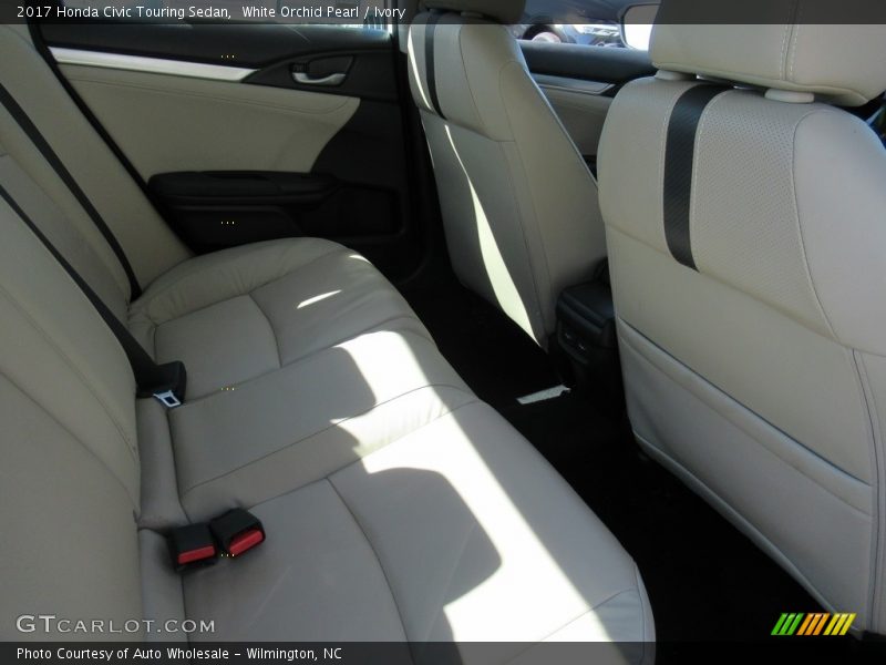 White Orchid Pearl / Ivory 2017 Honda Civic Touring Sedan