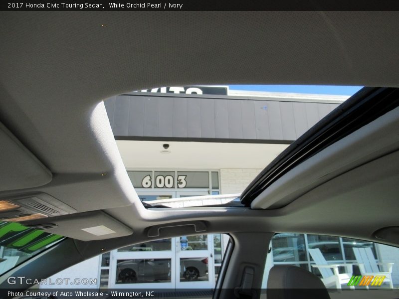 White Orchid Pearl / Ivory 2017 Honda Civic Touring Sedan