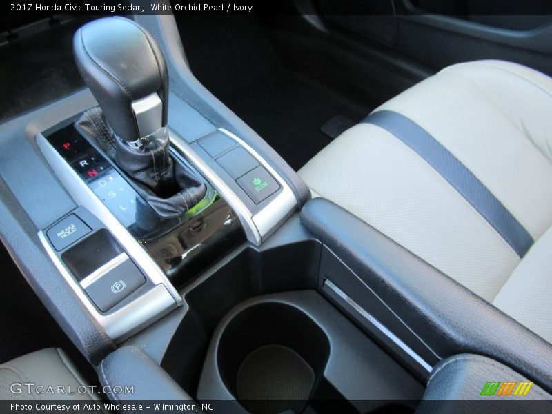 White Orchid Pearl / Ivory 2017 Honda Civic Touring Sedan