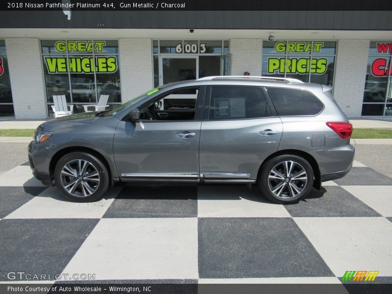 Gun Metallic / Charcoal 2018 Nissan Pathfinder Platinum 4x4