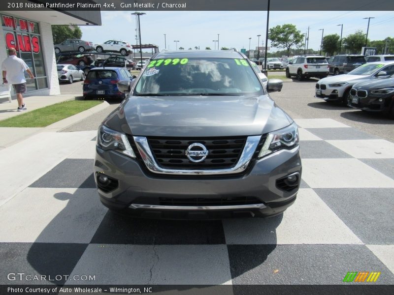 Gun Metallic / Charcoal 2018 Nissan Pathfinder Platinum 4x4