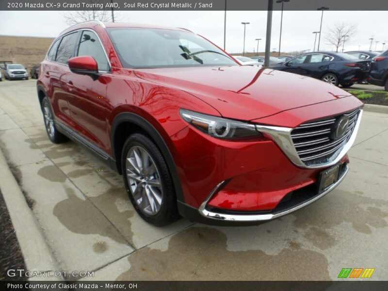 Soul Red Crystal Metallic / Sand 2020 Mazda CX-9 Grand Touring AWD