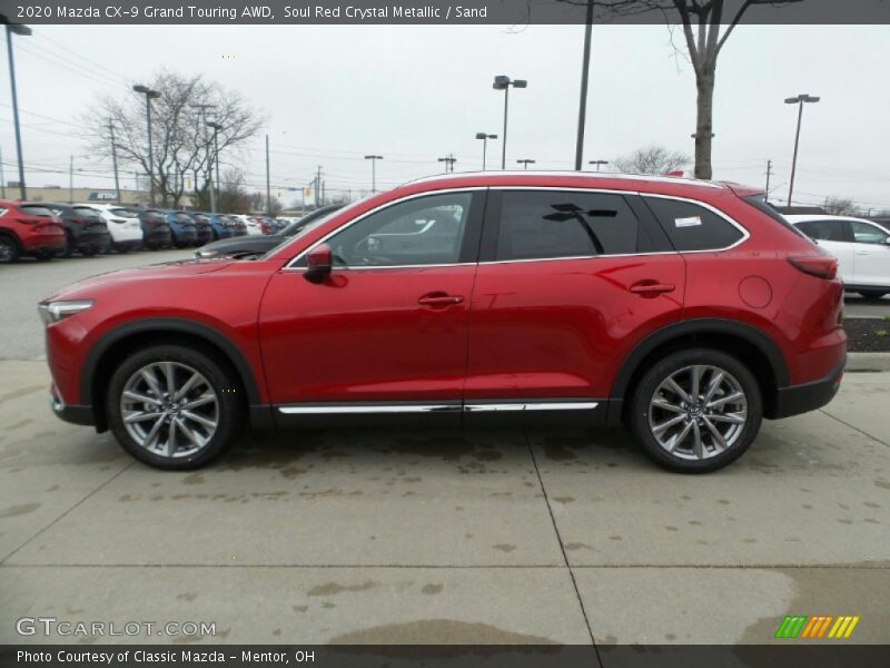 Soul Red Crystal Metallic / Sand 2020 Mazda CX-9 Grand Touring AWD