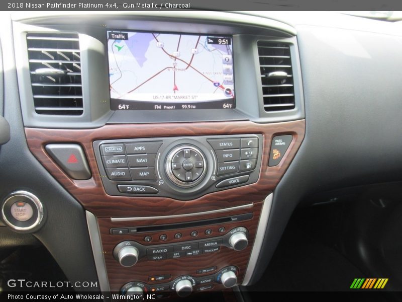Gun Metallic / Charcoal 2018 Nissan Pathfinder Platinum 4x4