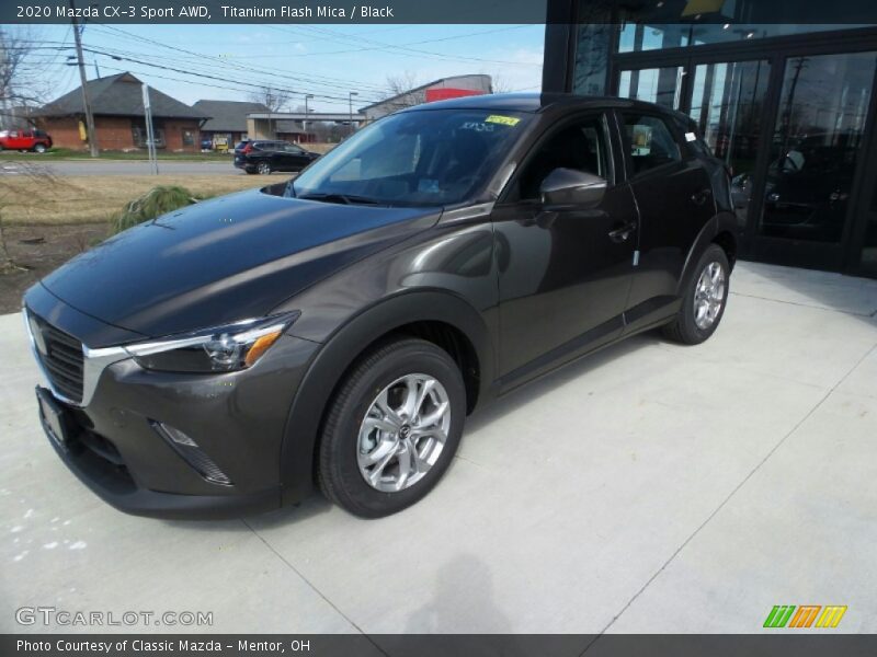 Titanium Flash Mica / Black 2020 Mazda CX-3 Sport AWD