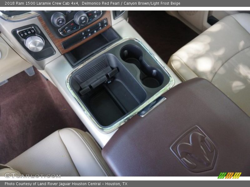 Delmonico Red Pearl / Canyon Brown/Light Frost Beige 2018 Ram 1500 Laramie Crew Cab 4x4
