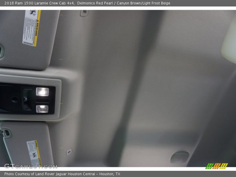 Delmonico Red Pearl / Canyon Brown/Light Frost Beige 2018 Ram 1500 Laramie Crew Cab 4x4