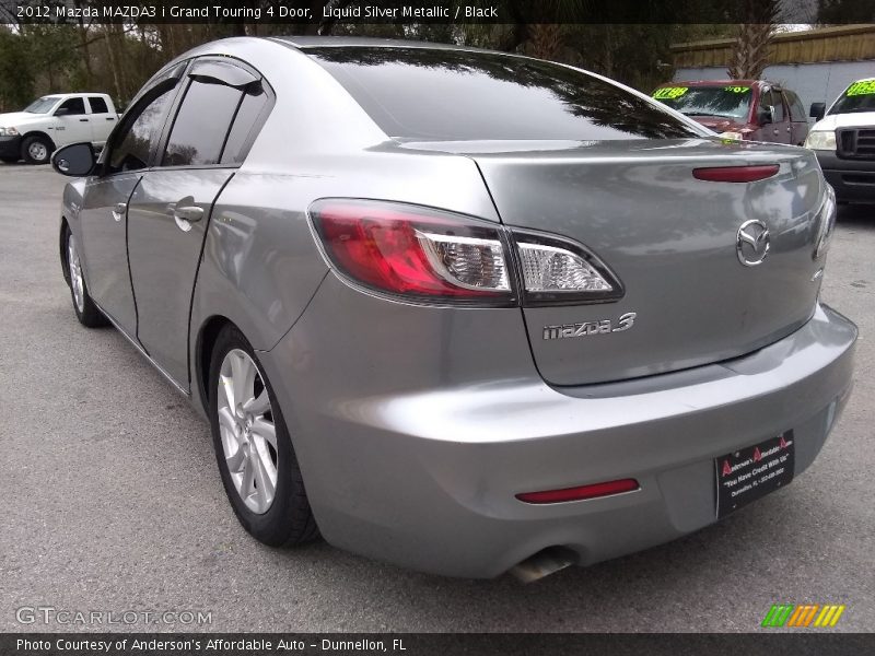 Liquid Silver Metallic / Black 2012 Mazda MAZDA3 i Grand Touring 4 Door