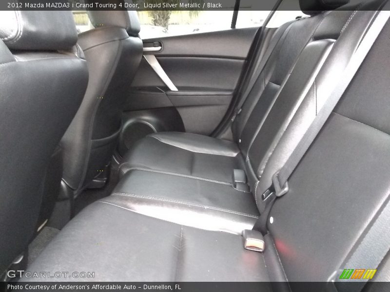 Liquid Silver Metallic / Black 2012 Mazda MAZDA3 i Grand Touring 4 Door