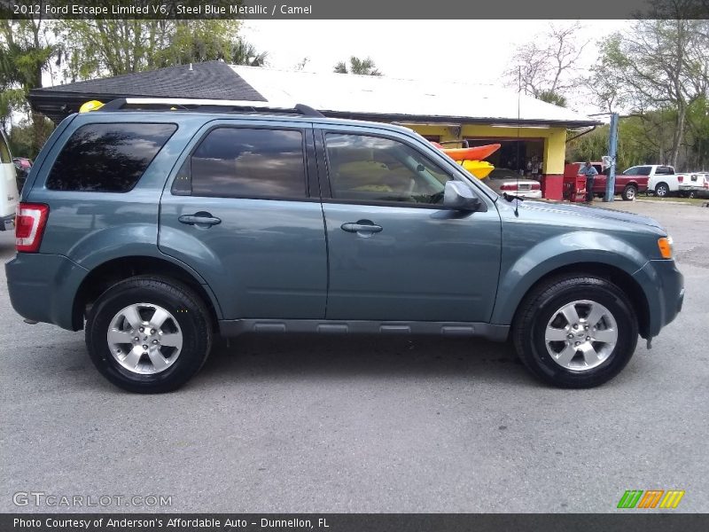 Steel Blue Metallic / Camel 2012 Ford Escape Limited V6